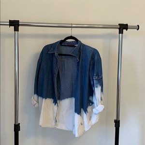 Jean button up shirt